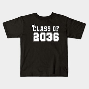 Class Of 2036 Grow With Me Graduation First Day Of School Kids T-Shirt